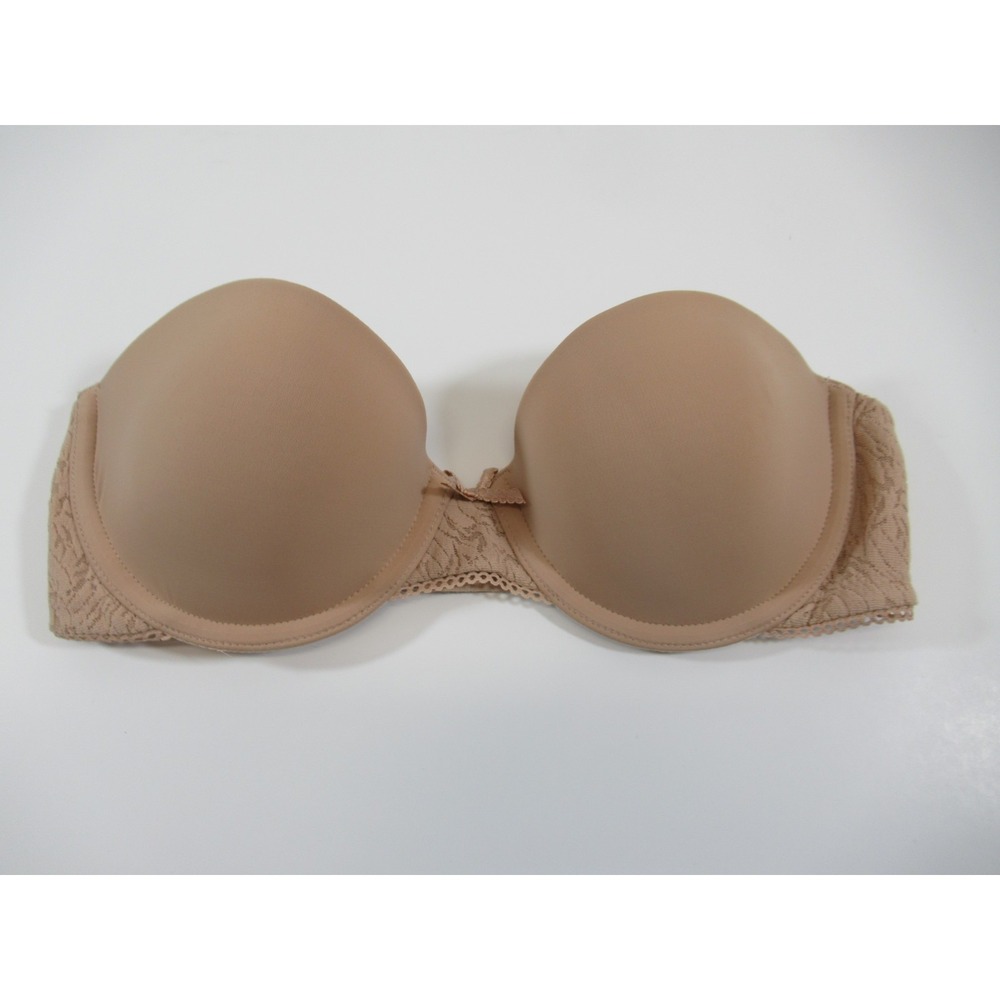 b.tempt'd by Wacoal Modern Method Strapless Bra 32B Beige Underwire 954217